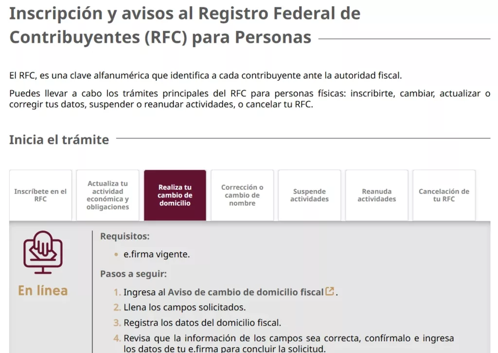 RFC SAT personas físicas