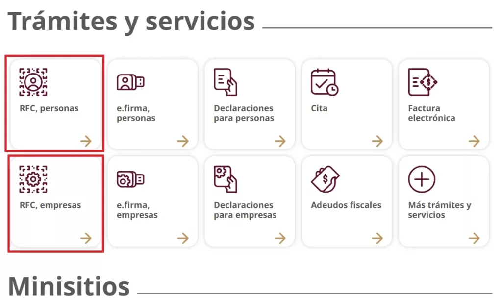 RFC SAT código postal fiscal