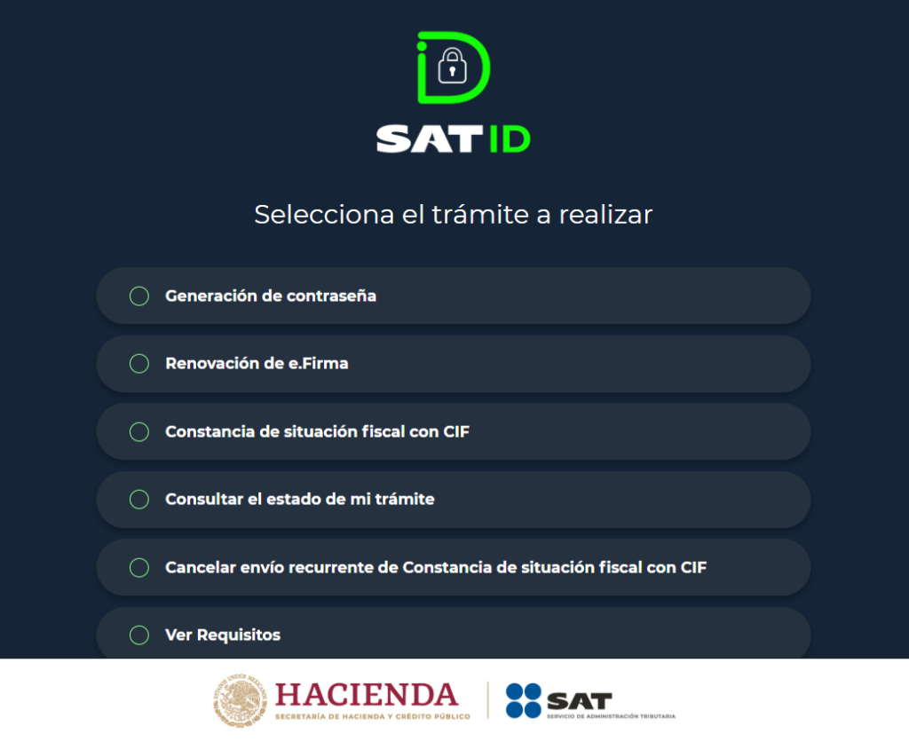 Captura SAT ID