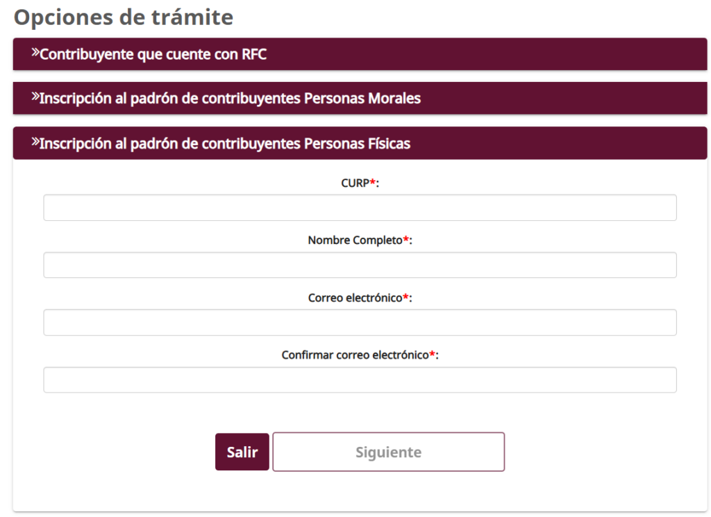 sacar RFC presencial