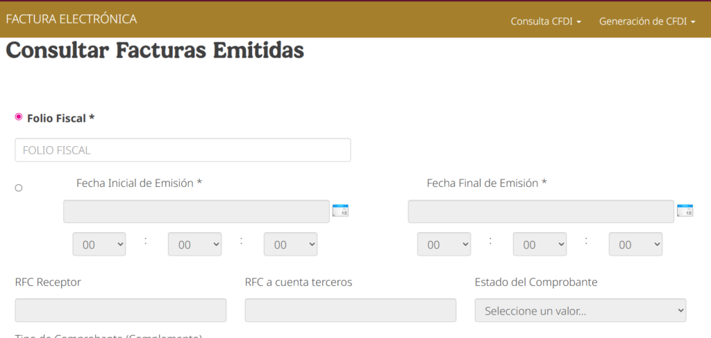 consulta facturas SAT