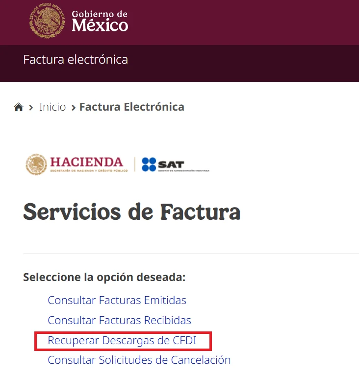 descarga masiva XML