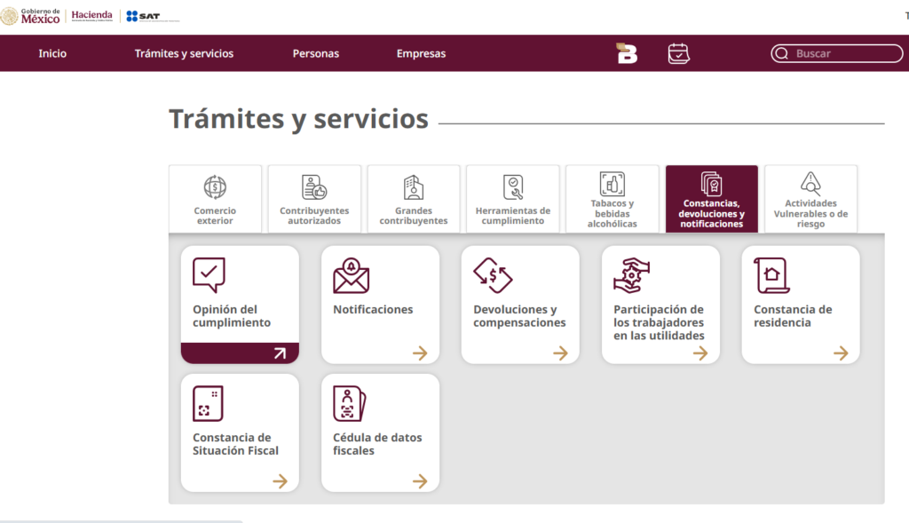 proceso opinión cumplimiento SAT